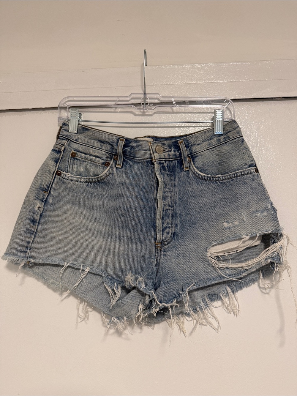 Agolde Parker vintage cut High-Rise Denim Shorts